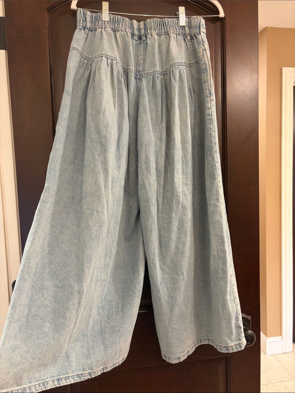 Free People We The Free Light Blue High-Rise Wide Leg Jeans - Picture 3 of 9